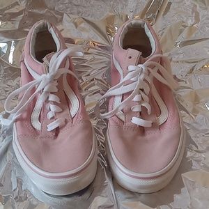 Light pink suede Vans